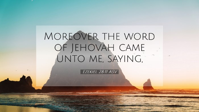 Picture 07 - Ezekiel 28:11 ASV Desktop Wallpaper - Moreover the word of Jehovah came unto me, - Desktop Bible Verse Wallpaper