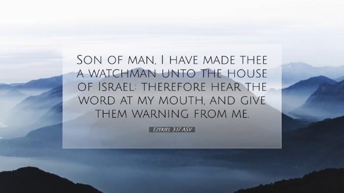 Picture 07 - Ezekiel 3:17 ASV Desktop Wallpaper - Son of man, I have made thee a watchman unto the - Desktop Bible Verse Wallpaper
