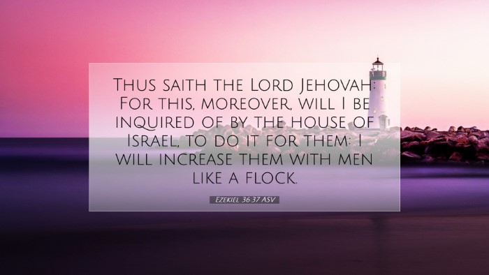 Picture 07 - Ezekiel 36:37 ASV Desktop Wallpaper - Thus saith the Lord Jehovah: For this, moreover, - Desktop Bible Verse Wallpaper