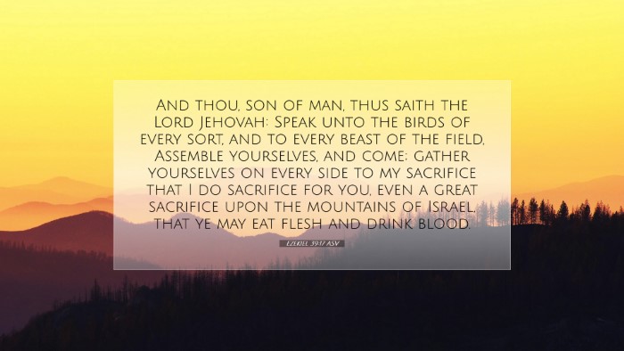 Picture 07 - Ezekiel 39:17 ASV Desktop Wallpaper - And thou, son of man, thus saith the Lord - Desktop Bible Verse Wallpaper