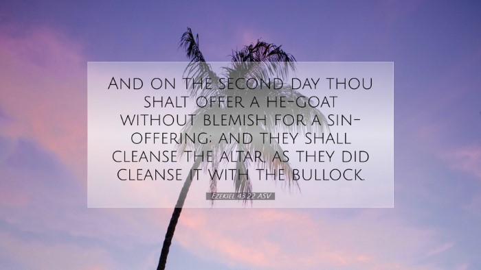Picture 07 - Ezekiel 43:22 ASV Desktop Wallpaper - And on the second day thou shalt offer a he-goat - Desktop Bible Verse Wallpaper