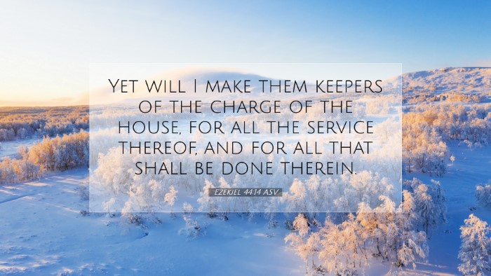 Picture 07 - Ezekiel 44:14 ASV Desktop Wallpaper - Yet will I make them keepers of the charge of the - Desktop Bible Verse Wallpaper