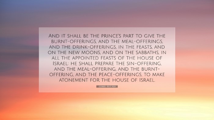 Picture 07 - Ezekiel 45:17 ASV Desktop Wallpaper - And it shall be the prince's part to give the - Desktop Bible Verse Wallpaper