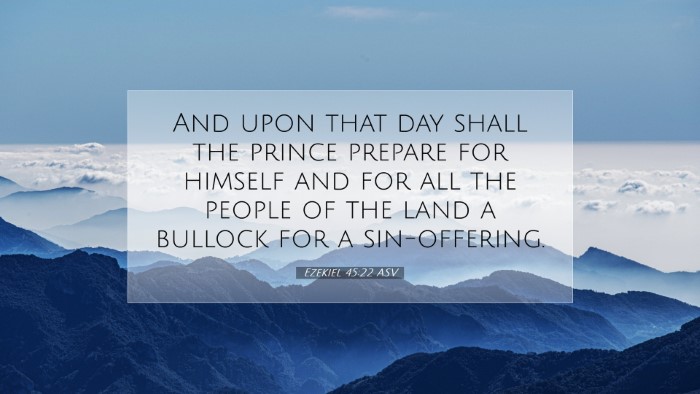 Picture 07 - Ezekiel 45:22 ASV Desktop Wallpaper - And upon that day shall the prince prepare for - Desktop Bible Verse Wallpaper