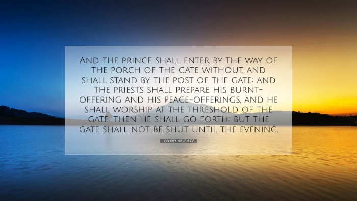 Picture 07 - Ezekiel 46:2 ASV Desktop Wallpaper - And the prince shall enter by the way of the - Desktop Bible Verse Wallpaper