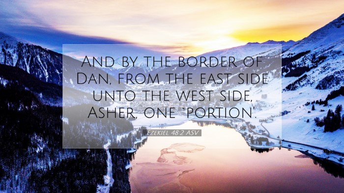 Picture 07 - Ezekiel 48:2 ASV Desktop Wallpaper - And by the border of Dan, from the east side unto - Desktop Bible Verse Wallpaper