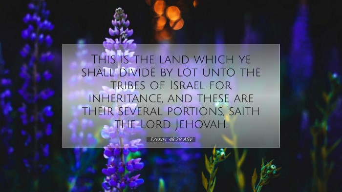 Picture 07 - Ezekiel 48:29 ASV Desktop Wallpaper - This is the land which ye shall divide by lot - Desktop Bible Verse Wallpaper