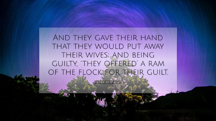 Picture 07 - Ezra 10:19 ASV Desktop Wallpaper - And they gave their hand that they would put away - Desktop Bible Verse Wallpaper
