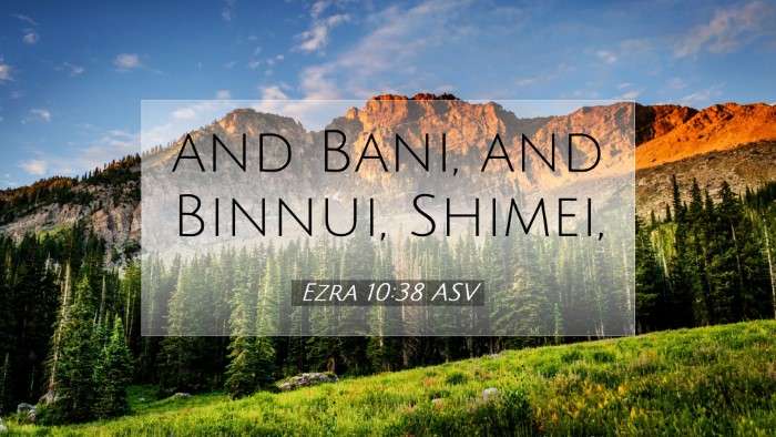 Picture 07 - Ezra 10:38 ASV Desktop Wallpaper - and Bani, and Binnui, - Desktop Bible Verse Wallpaper