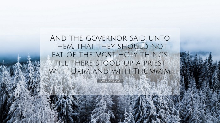 Picture 07 - Ezra 2:63 ASV Desktop Wallpaper - And the governor said unto them, that they should - Desktop Bible Verse Wallpaper