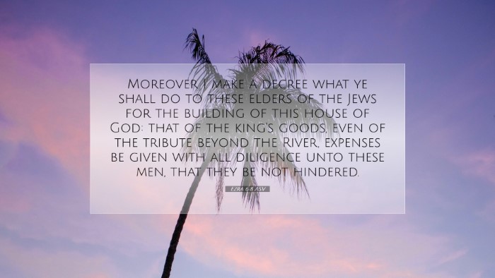 Picture 07 - Ezra 6:8 ASV Desktop Wallpaper - Moreover I make a decree what ye shall do to - Desktop Bible Verse Wallpaper