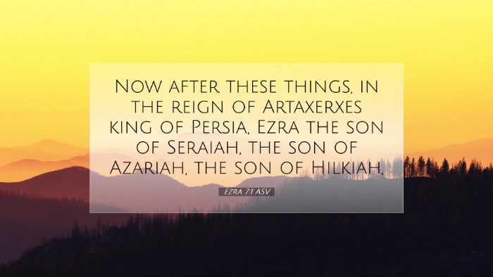 Picture 07 - Ezra 7:1 ASV Desktop Wallpaper - Now after these things, in the reign of - Desktop Bible Verse Wallpaper