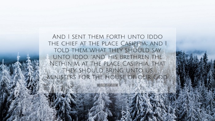 Picture 07 - Ezra 8:17 ASV Desktop Wallpaper - And I sent them forth unto Iddo the chief at the - Desktop Bible Verse Wallpaper