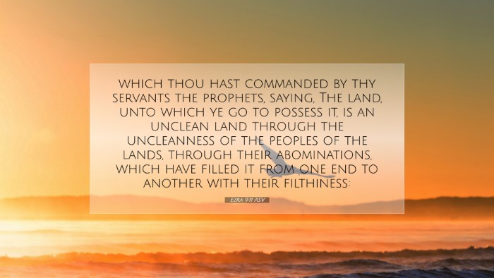 Picture 07 - Ezra 9:11 ASV Desktop Wallpaper - which thou hast commanded by thy servants the - Desktop Bible Verse Wallpaper