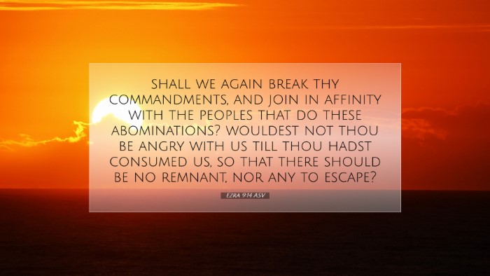 Picture 07 - Ezra 9:14 ASV Desktop Wallpaper - shall we again break thy commandments, and join - Desktop Bible Verse Wallpaper