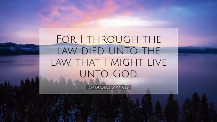 Picture 07 - Galatians 2:19 ASV Desktop Wallpaper - For I through the law died unto the law, that I - Desktop Bible Verse Wallpaper