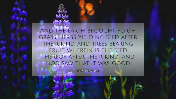 Picture 07 - Genesis 1:12 ASV Desktop Wallpaper - And the earth brought forth grass, herbs yielding - Desktop Bible Verse Wallpaper