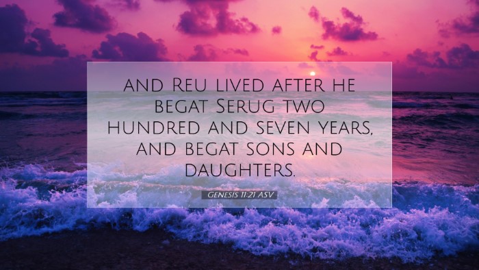 Picture 07 - Genesis 11:21 ASV Desktop Wallpaper - and Reu lived after he begat Serug two hundred - Desktop Bible Verse Wallpaper