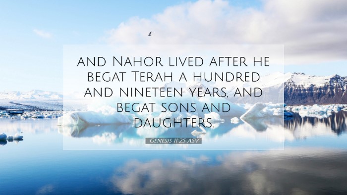 Picture 07 - Genesis 11:25 ASV Desktop Wallpaper - and Nahor lived after he begat Terah a hundred - Desktop Bible Verse Wallpaper