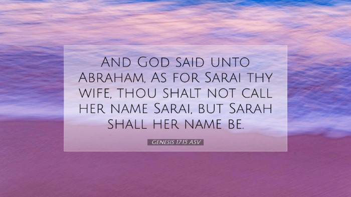 Picture 07 - Genesis 17:15 ASV Desktop Wallpaper - And God said unto Abraham, As for Sarai thy wife, - Desktop Bible Verse Wallpaper