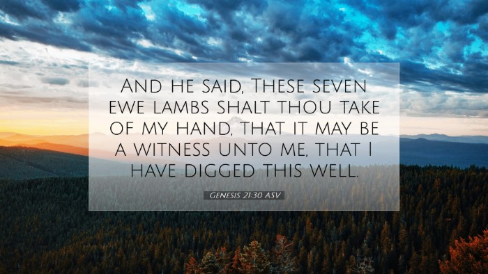 Picture 07 - Genesis 21:30 ASV Desktop Wallpaper - And he said, These seven ewe lambs shalt thou - Desktop Bible Verse Wallpaper