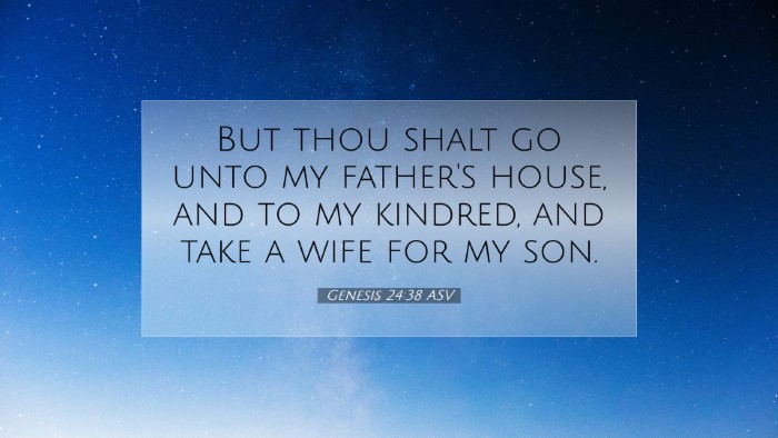 Picture 07 - Genesis 24:38 ASV Desktop Wallpaper - But thou shalt go unto my father's house, and to - Desktop Bible Verse Wallpaper