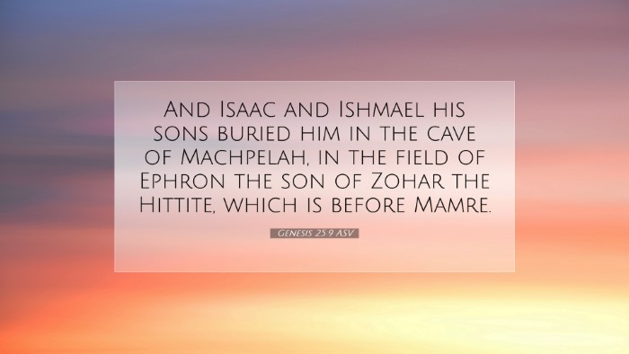 Picture 07 - Genesis 25:9 ASV Desktop Wallpaper - And Isaac and Ishmael his sons buried him in the - Desktop Bible Verse Wallpaper