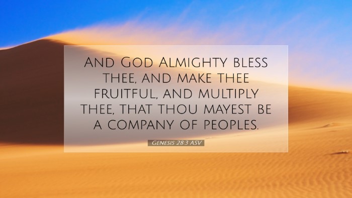 Picture 07 - Genesis 28:3 ASV Desktop Wallpaper - And God Almighty bless thee, and make thee - Desktop Bible Verse Wallpaper