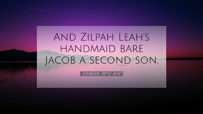 Picture 07 - Genesis 30:12 ASV Desktop Wallpaper - And Zilpah Leah's handmaid bare Jacob a second - Desktop Bible Verse Wallpaper