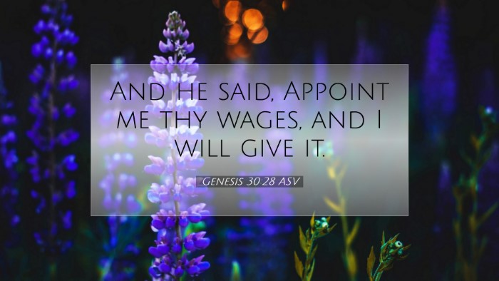 Picture 07 - Genesis 30:28 ASV Desktop Wallpaper - And he said, Appoint me thy wages, and I will - Desktop Bible Verse Wallpaper
