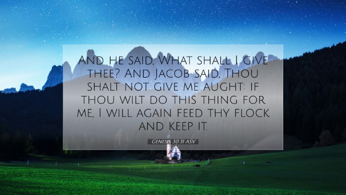Picture 07 - Genesis 30:31 ASV Desktop Wallpaper - And he said, What shall I give thee? And Jacob - Desktop Bible Verse Wallpaper