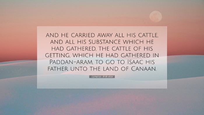 Picture 07 - Genesis 31:18 ASV Desktop Wallpaper - and he carried away all his cattle, and all his - Desktop Bible Verse Wallpaper