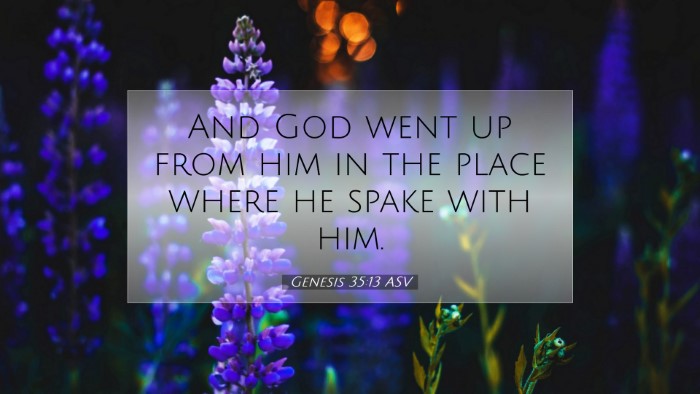 Picture 07 - Genesis 35:13 ASV Desktop Wallpaper - And God went up from him in the place where he - Desktop Bible Verse Wallpaper