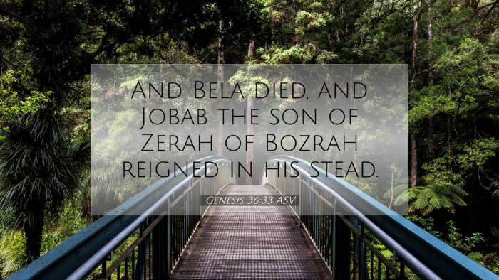 Picture 07 - Genesis 36:33 ASV Desktop Wallpaper - And Bela died, and Jobab the son of Zerah of - Desktop Bible Verse Wallpaper