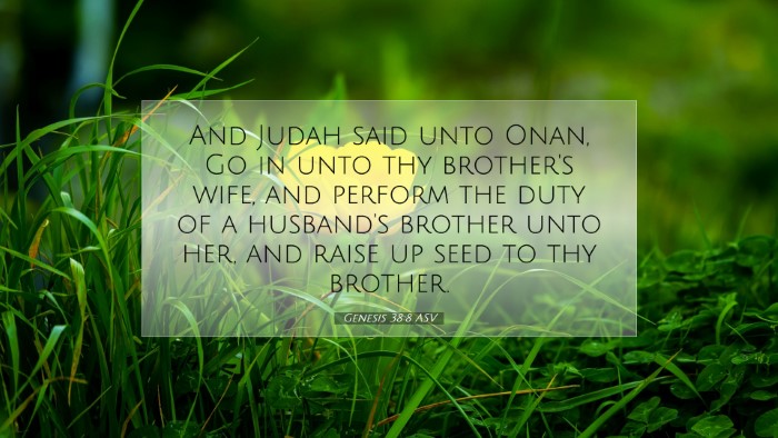 Picture 07 - Genesis 38:8 ASV Desktop Wallpaper - And Judah said unto Onan, Go in unto thy - Desktop Bible Verse Wallpaper