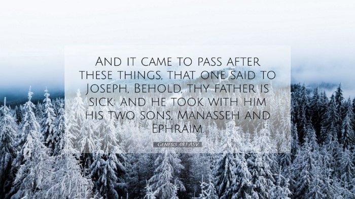 Picture 07 - Genesis 48:1 ASV Desktop Wallpaper - And it came to pass after these things, that one - Desktop Bible Verse Wallpaper