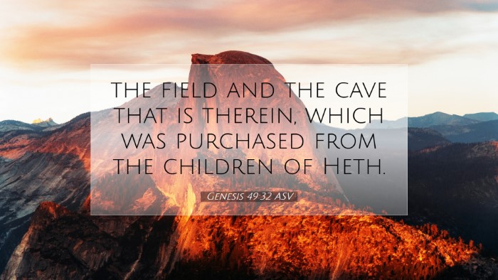 Picture 07 - Genesis 49:32 ASV Desktop Wallpaper - the field and the cave that is therein, which was - Desktop Bible Verse Wallpaper