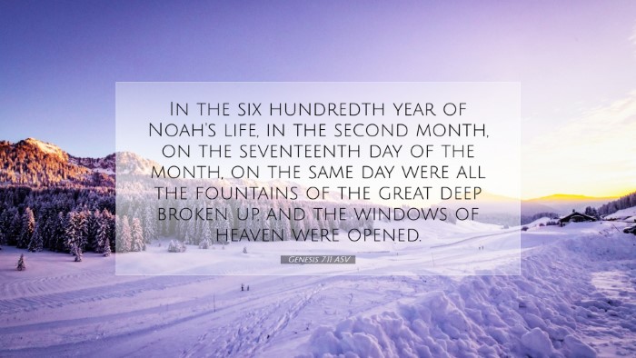 Picture 07 - Genesis 7:11 ASV Desktop Wallpaper - In the six hundredth year of Noah's life, in the - Desktop Bible Verse Wallpaper