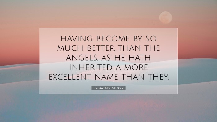 Picture 07 - Hebrews 1:4 ASV Desktop Wallpaper - having become by so much better than the angels, - Desktop Bible Verse Wallpaper