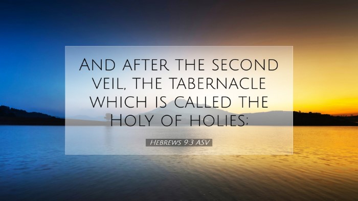 Picture 07 - Hebrews 9:3 ASV Desktop Wallpaper - And after the second veil, the tabernacle which - Desktop Bible Verse Wallpaper