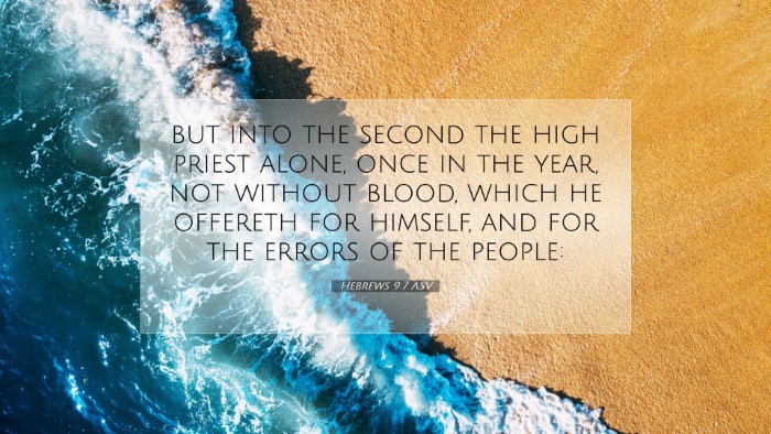 Picture 07 - Hebrews 9:7 ASV Desktop Wallpaper - but into the second the high priest alone, once - Desktop Bible Verse Wallpaper