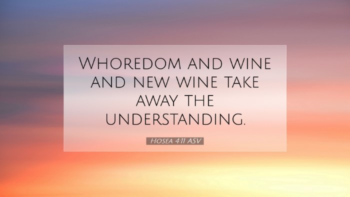 Picture 07 - Hosea 4:11 ASV Desktop Wallpaper - Whoredom and wine and new wine take away the - Desktop Bible Verse Wallpaper
