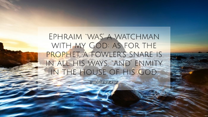 Picture 07 - Hosea 9:8 ASV Desktop Wallpaper - Ephraim `was' a watchman with my God: as for the - Desktop Bible Verse Wallpaper