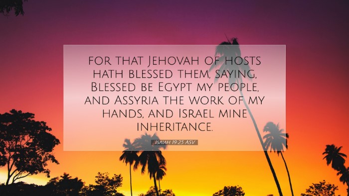 Picture 07 - Isaiah 19:25 ASV Desktop Wallpaper - for that Jehovah of hosts hath blessed them, - Desktop Bible Verse Wallpaper