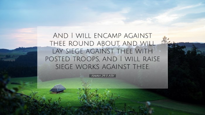 Picture 07 - Isaiah 29:3 ASV Desktop Wallpaper - And I will encamp against thee round about, and - Desktop Bible Verse Wallpaper