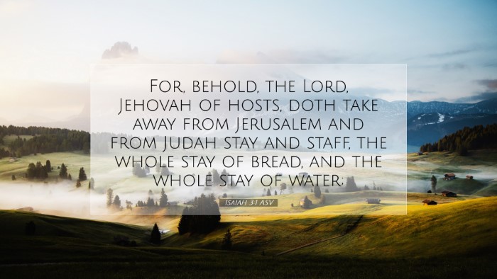 Picture 07 - Isaiah 3:1 ASV Desktop Wallpaper - For, behold, the Lord, Jehovah of hosts, doth - Desktop Bible Verse Wallpaper