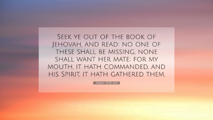 Picture 07 - Isaiah 34:16 ASV Desktop Wallpaper - Seek ye out of the book of Jehovah, and read: no - Desktop Bible Verse Wallpaper