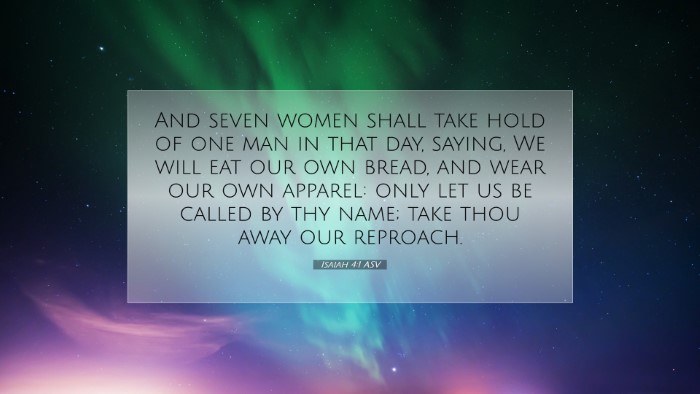 Picture 07 - Isaiah 4:1 ASV Desktop Wallpaper - And seven women shall take hold of one man in - Desktop Bible Verse Wallpaper