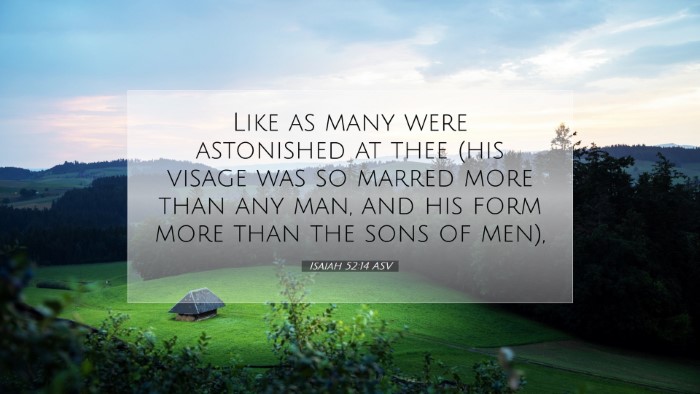 Picture 07 - Isaiah 52:14 ASV Desktop Wallpaper - Like as many were astonished at thee (his visage - Desktop Bible Verse Wallpaper