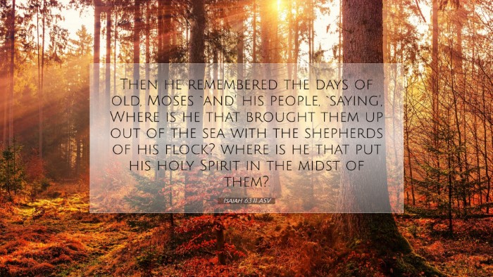 Picture 07 - Isaiah 63:11 ASV Desktop Wallpaper - Then he remembered the days of old, Moses `and' - Desktop Bible Verse Wallpaper